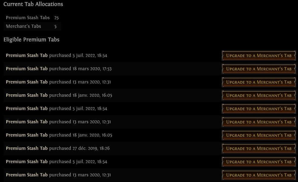 merchant tab poe 2